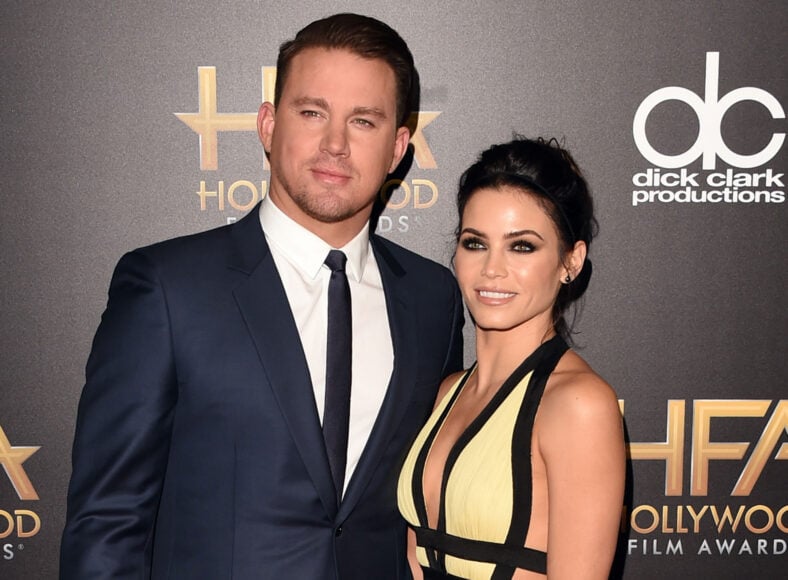 Channing Tatum and Jenna Dewan past stock photo