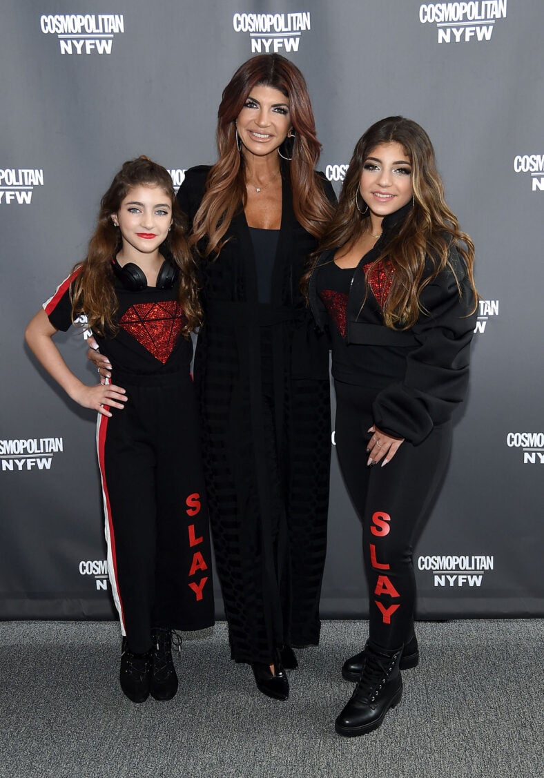 Teresa Giudice and daughter Milania and Audriana from 2018