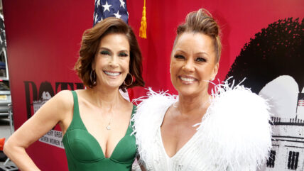 Teri Hatcher and Vanessa Williams pose together in a file photo