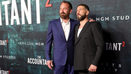 Ben Affleck and Jon Bernthal at The Accountant 2 premiere.