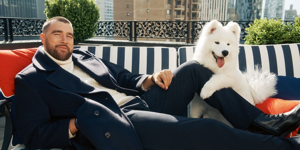 Travis Kelce Stars in Tommy Hilfiger’s New Campaign Alongside His Dog with Taylor Swift!