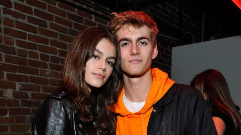 Kaia Gerber and Presley Gerber stock photo