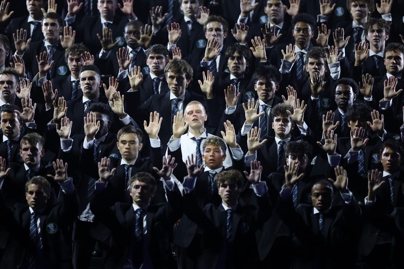 Yung Lean performs during the 2026 MTV VMAs