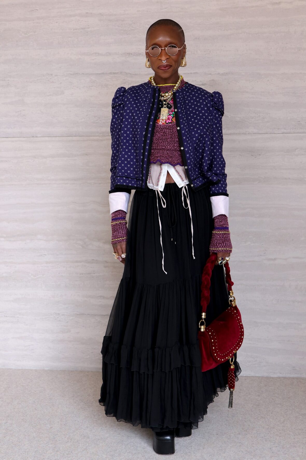 Cynthia Erivo at Chloe show in Paris