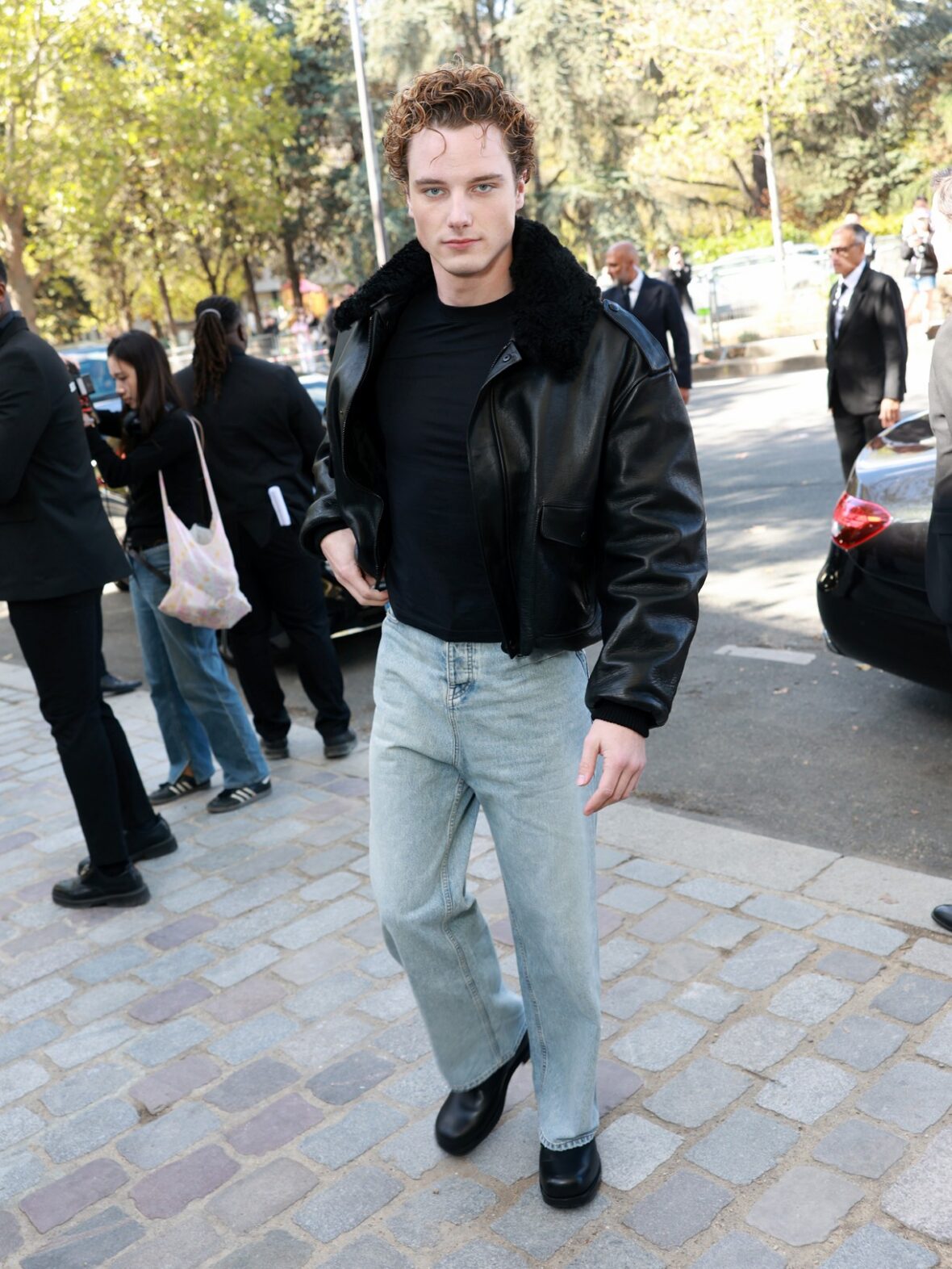 Celebs attend the Balenciaga show at Paris Fashion Week