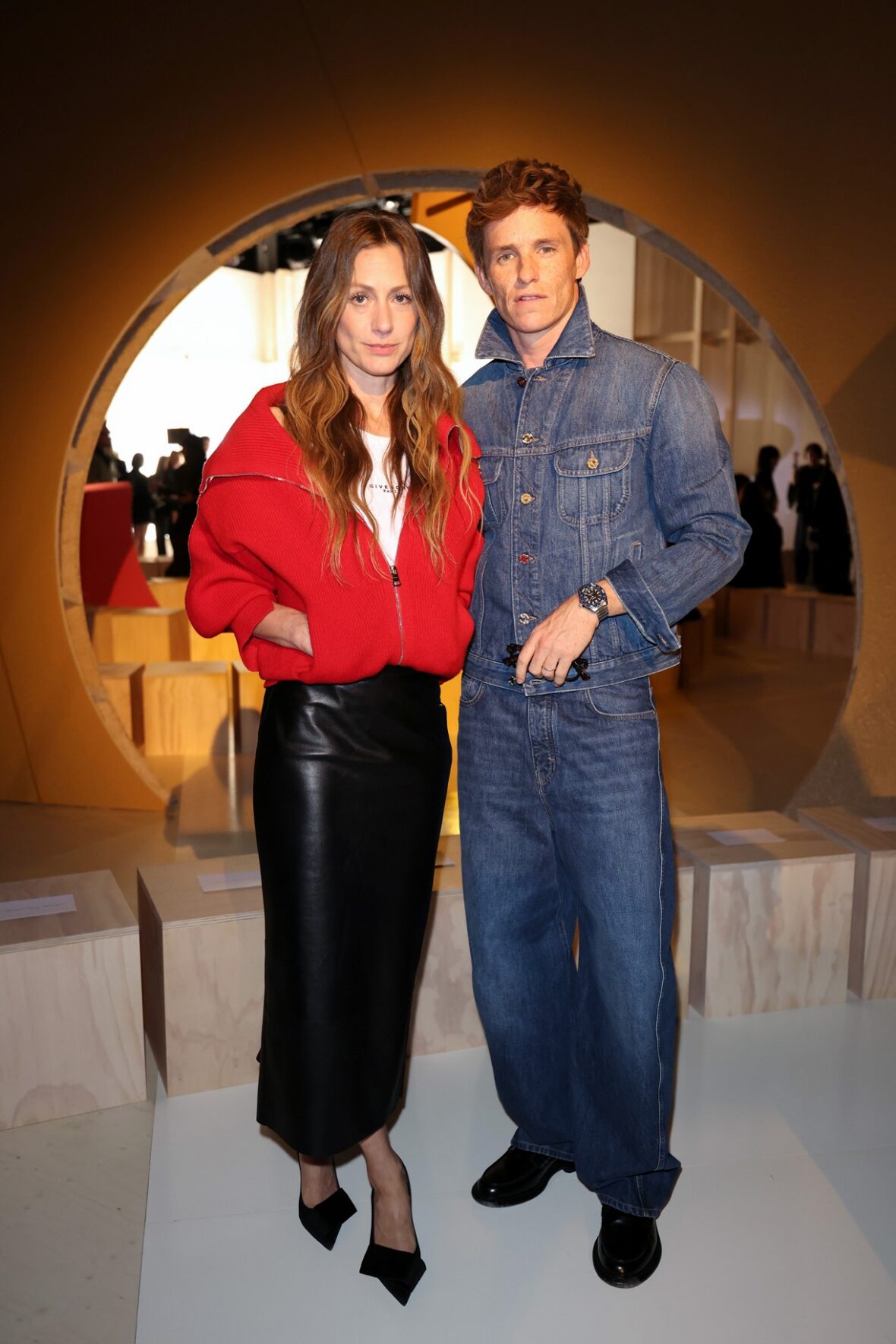 Some of the stars who attended the Givenchy show in Paris included Eddie Redmayne and his wife Hannah, Jodie Comer, Anson Boon, and Janelle Monae.