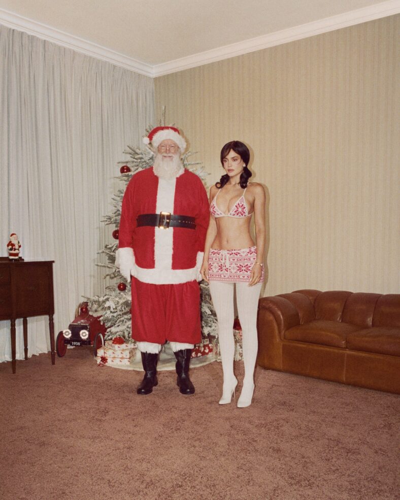 Kylie Jenner in the SKIMS Holiday campaign