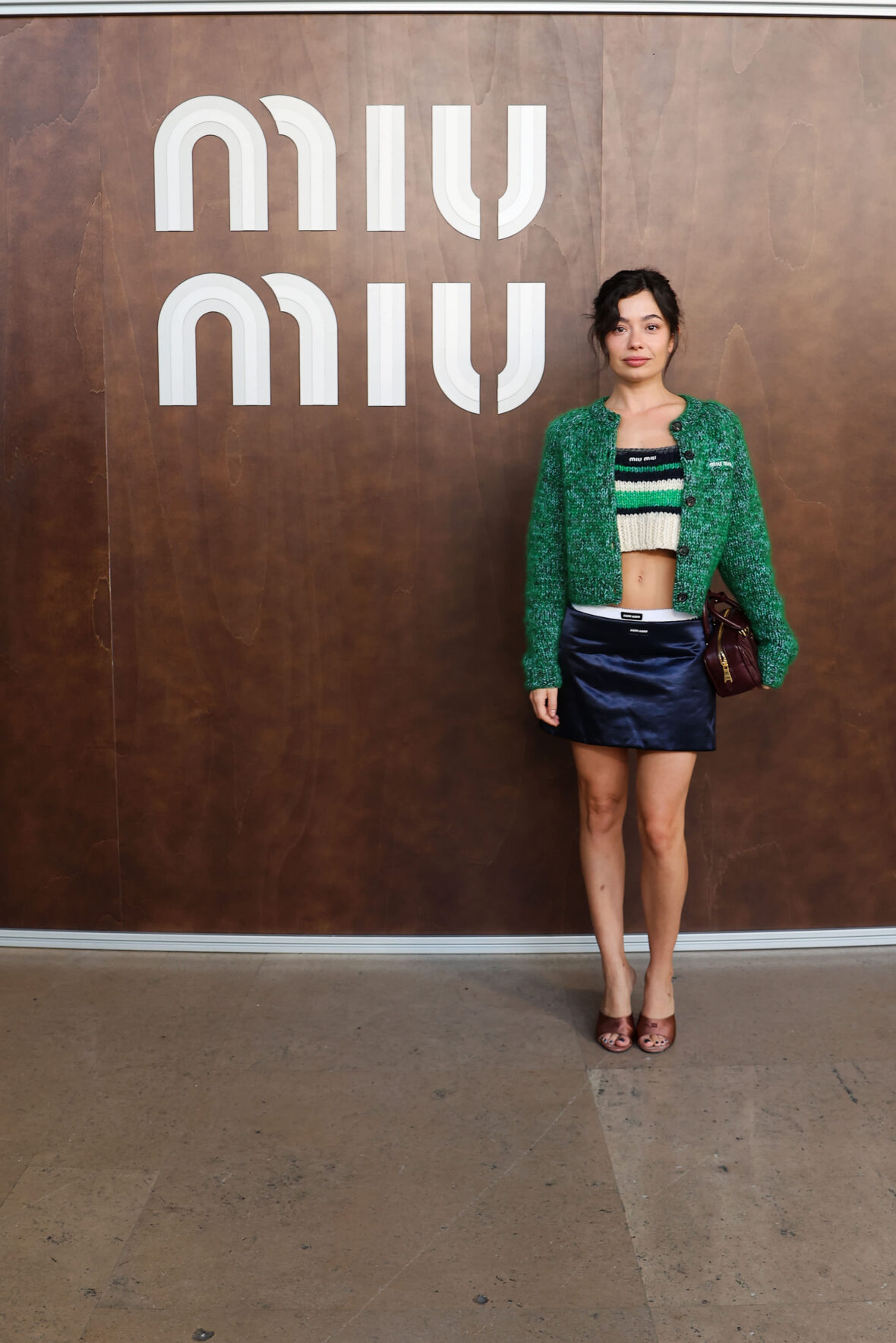 Miu Miu fashion show celebrities 