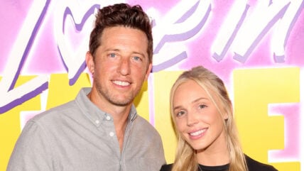 Matt Kaplan and Alex Cooper attend the "Love In Taipei" Special Screening at NeueHouse Hollywood on August 08, 2023 in Hollywood, California