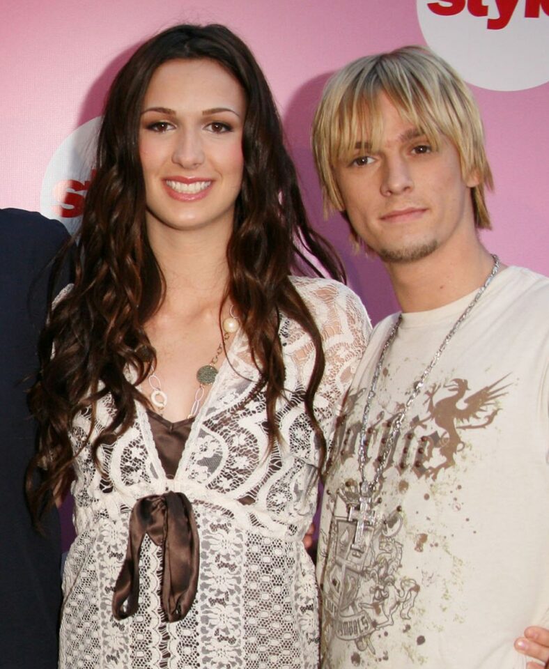 Angel Carter with late brother Aaron Carter