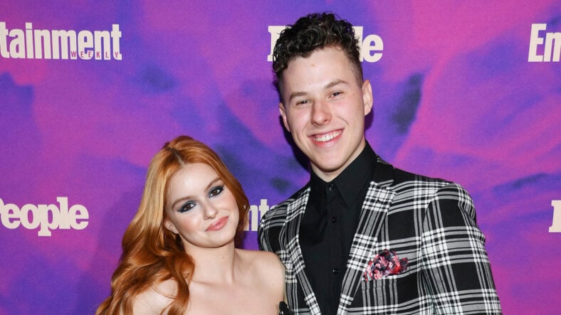 Ariel Winter and Nolan Gould stock photo