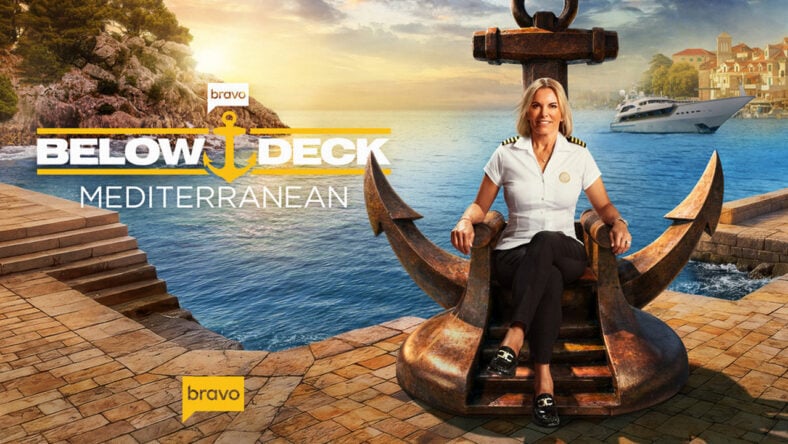 Sandy Yawn featured on Below Deck Mediterranean season 11 key art