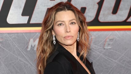 Jessica Biel poses at the premiere of Matchbox movie