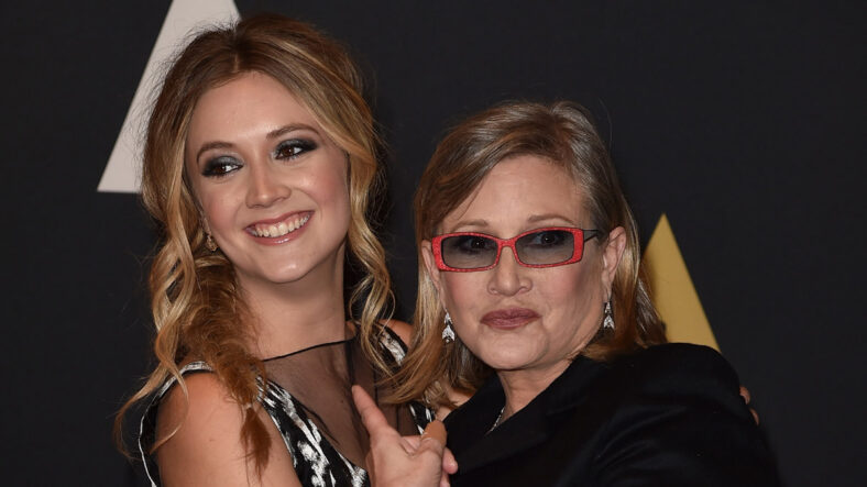 Billie Lourd and Carrie Fisher file photo