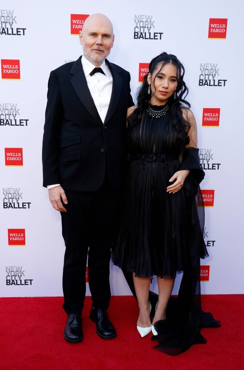 Billy Corgan red carpet photo with wife Chloe Mendel