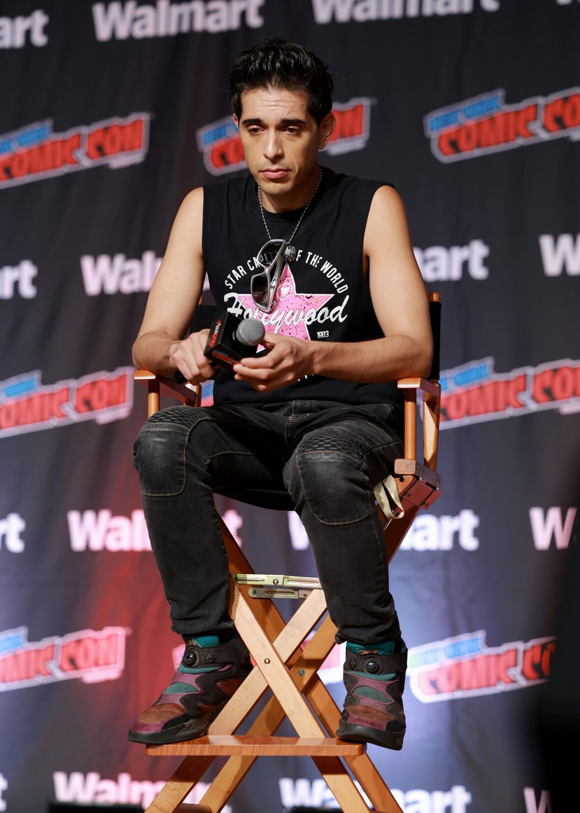 Brandon Rogers speaks at Prime Video’s Helluva Boss Q&A & World Premiere Screening during New York Comic