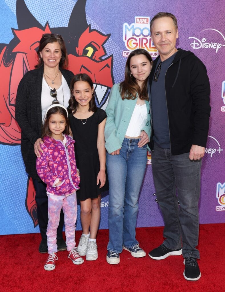 (L-R) Kim Painter, Nixie Lowe, Fiona Lowe, Mabel Lowe, and Chad Lowe in 2023