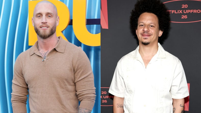Side by side of Chet Hanks and Eric Andre.