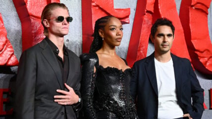 Clayface stars at European premiere in London