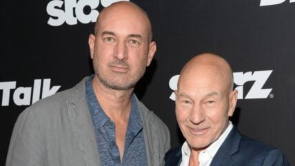 Patrick Stewart with son Daniel Stewart
