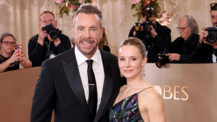 Dax Shepard and Kristen Bell attend the Golden Globes 2026