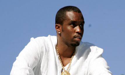 Host Sean "Diddy" Combs makes an appearance during "The Real White Party" at the Combs' East Hampton estate on September 2, 2007