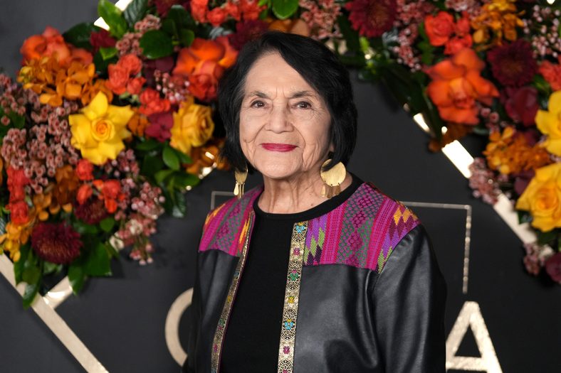  Dolores Huerta attends 2025 La Cena Los Angeles: Celebration of Latino Culture at NeueHouse Hollywood on February 21, 2025 in Hollywood, California.