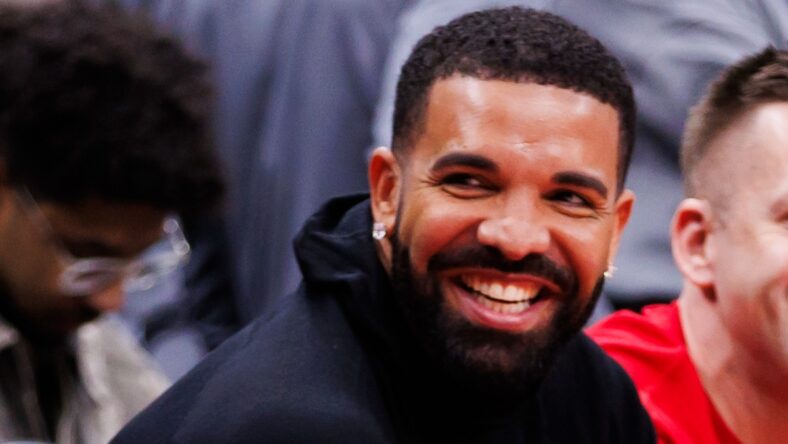 Drake smiling close-up