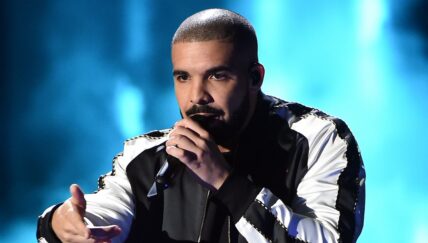 Drake performing on stage