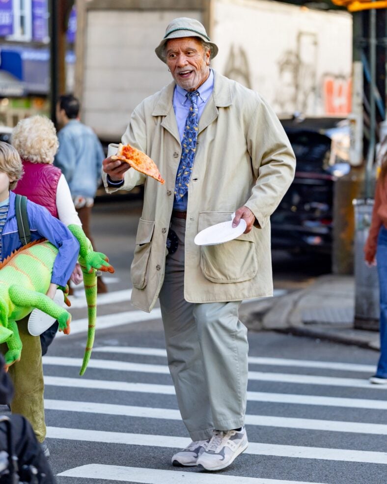 Dwyane Johnson is unrecognizable on the set of Lizard Music in New York City