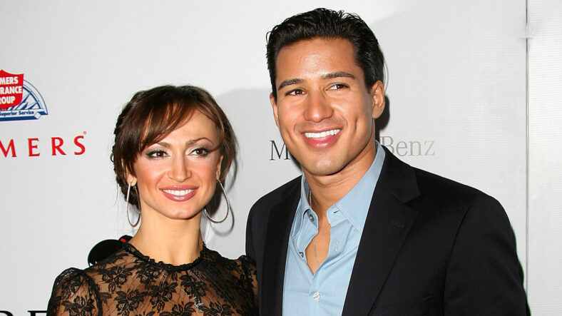 Mario Lopez and Karina Smirnoff