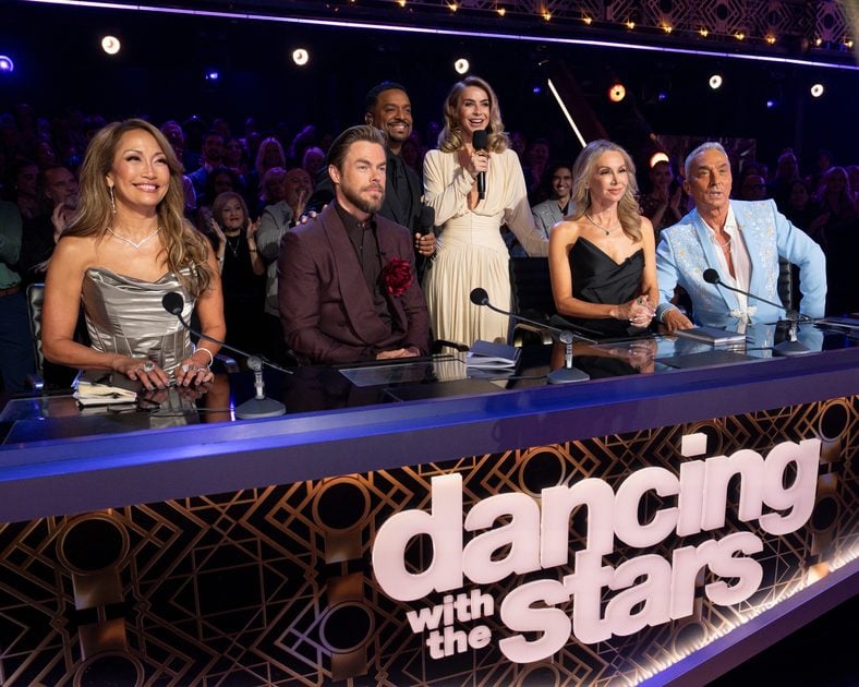 Still of DWTS judges and hosts 