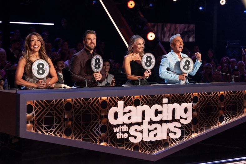 Judges give their scores on DWTS