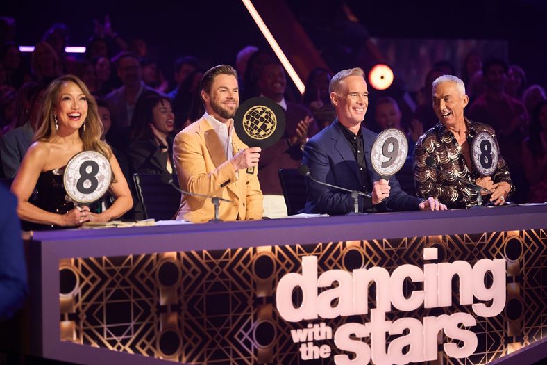Judges give their scores on Dancing with the Stars