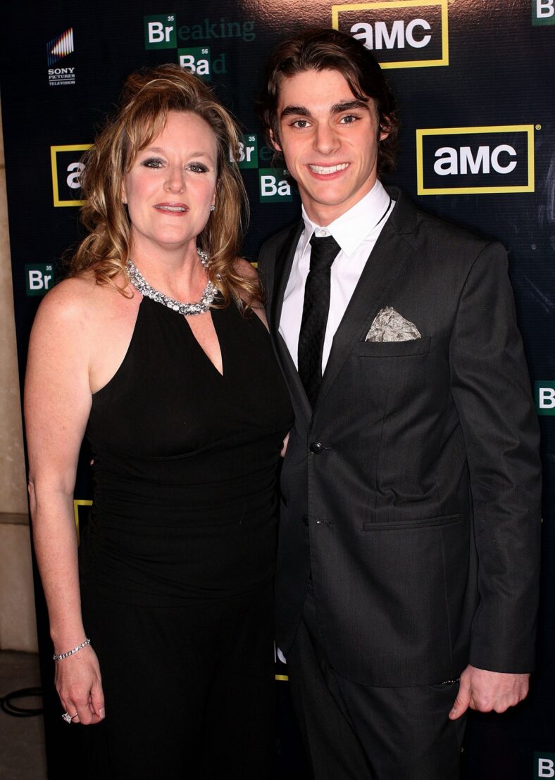 RJ Mitte with his mom Dyna Mitte
