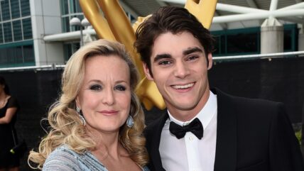 RJ Mitte with his mom Dyna Mitte