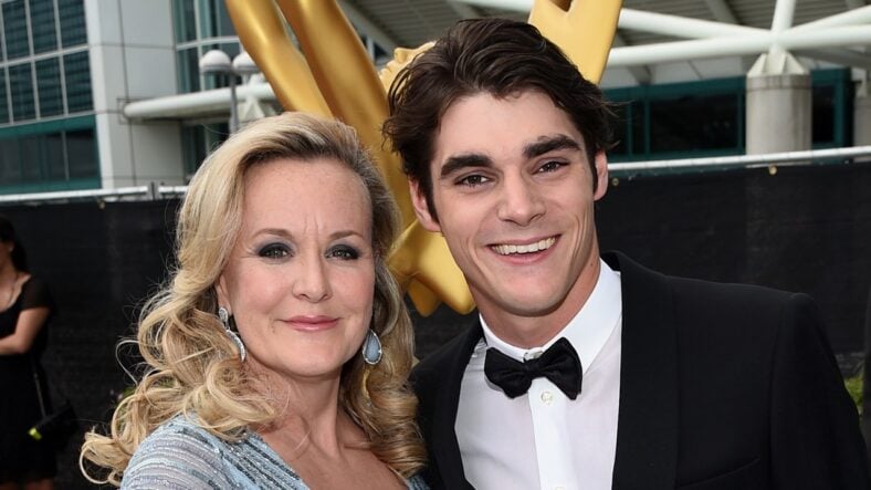 RJ Mitte with his mom Dyna Mitte