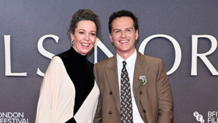 Andrew Scott and Olivia Colman at the Elsinore premiere in London