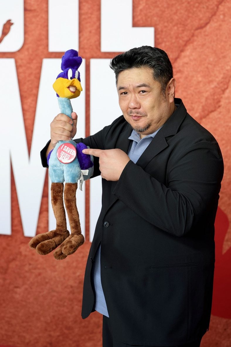 Eric Bauza attends Coyote vs Acme premiere