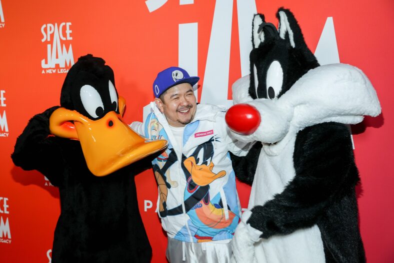 Eric Bauza attends the Space Jam: A New Legacy Party in The Park After Dark at Six Flags Magic Mountain on June 29, 2021 in Valencia, California. 