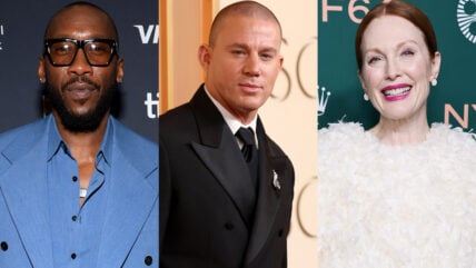Composite photo of Mahershala Ali, Channing Tatum, and Julianne Moore.