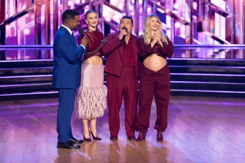 Guillermo Rodriguez and Witney Carson on stage at DWTS 