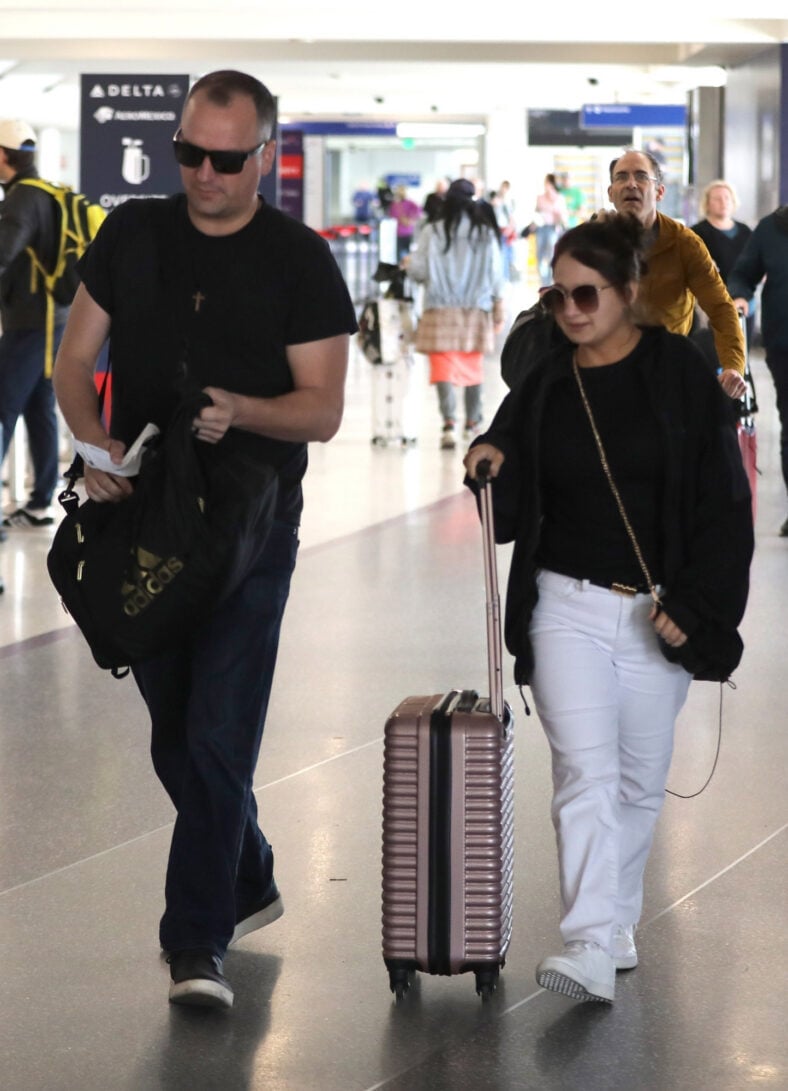 Ken Urker and Gypsy Rose Blanchard at airport