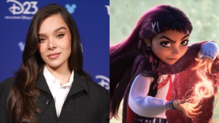 Hailee Steinfeld attends D23; Still of Billie in Disney's Hexed