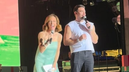 Nikki DeLoach and Jonathan Bennett on the Hallmark Christmas Cruise
