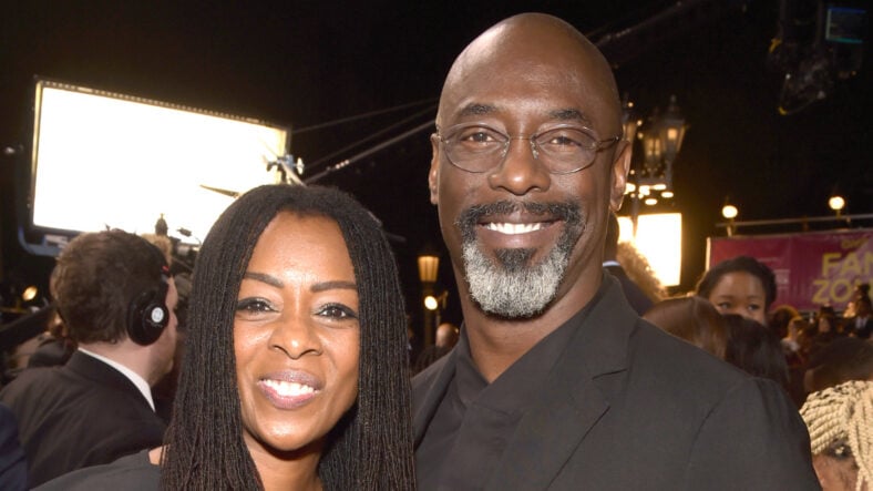 Isaiah Washington with his wife Jenisa at a past appearance in a stock image