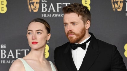 Jack Lowden and Saoirse Ronan in a 2025 red carpet appearance