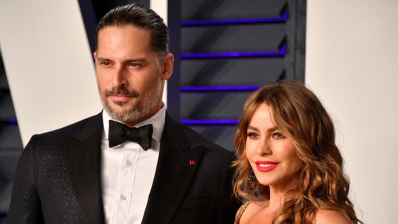 Joe Manganiello (L) and Sofia Vergara attends the 2019 Vanity Fair Oscar Party hosted by Radhika Jones at Wallis Annenberg Center for the Performing Arts on February 24, 2019 in Beverly Hills, California