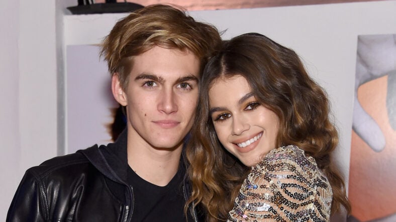  Presley Gerber (L) and Kaia Gerber attend Marc Jacobs Beauty Celebrates Kaia Gerber on February 15, 2017 in New York City