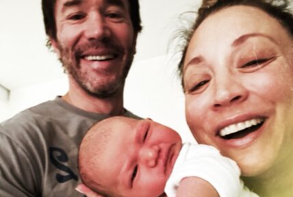 Kaley Cuoco Tom Pelphrey With Baby Philomena